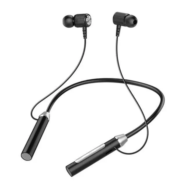 Main image of Wireless Bluetooth 5.2 Neckband Headphones Mic Headset Stereo Earbuds Earphone Black