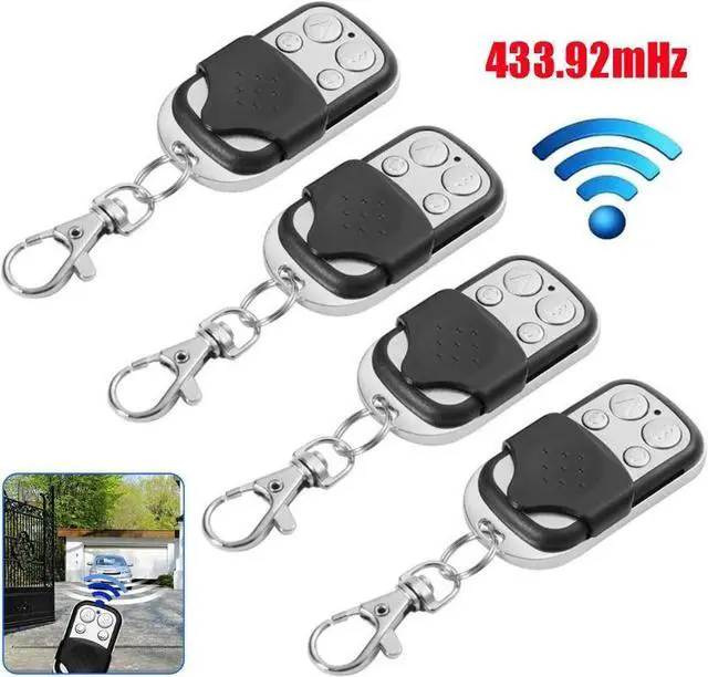 Main image of 4x Universal Electric Remote Control Key Fob 433MHz For Gate Garage Door
