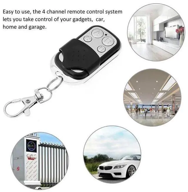 Alt view image 5 of 7 - 4x Universal Electric Remote Control Key Fob 433MHz For Gate Garage Door