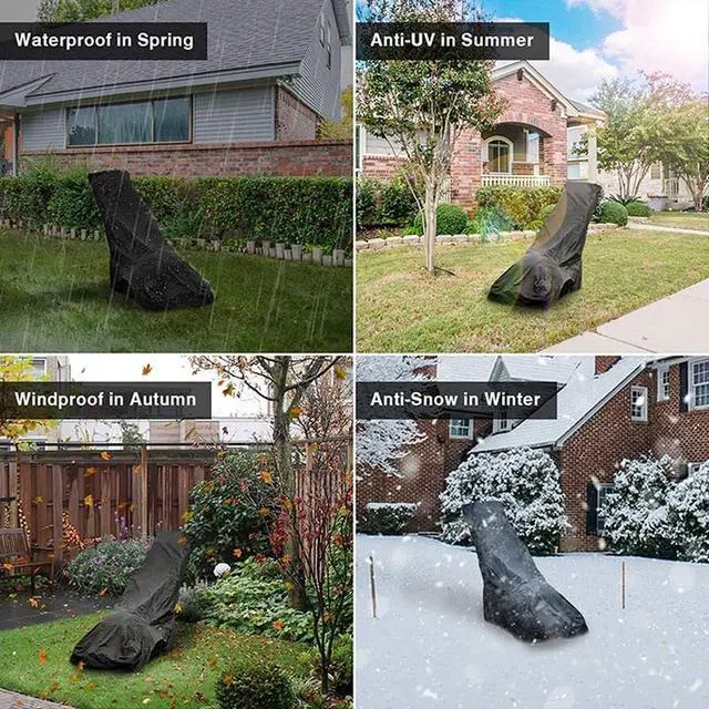 Alt view image 3 of 7 - Push Mower Universal Waterproof Lawn Mower Cover Heavy Duty UV Protector
