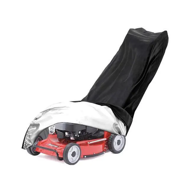 Alt view image 7 of 7 - Push Mower Universal Waterproof Lawn Mower Cover Heavy Duty UV Protector