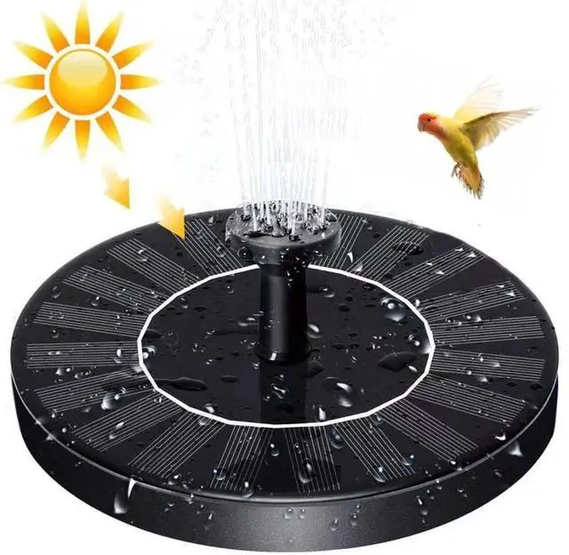 Alt view image 4 of 5 - Solar Power Bird Bath Fountain Pump Upgrade 1.4W Solar Fountain With 4 Nozzle 16CM 6.3 Inch