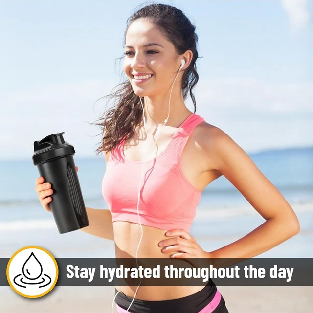 Alt view image 6 of 7 - 2PCS 20 oz Protein Shaker Bottles, Shaker Bottle with Wire Whisk Ball