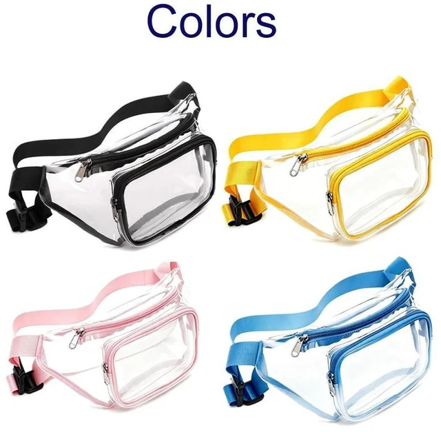 Alt view image 2 of 7 - Clear Fanny Pack Men Women Waist Pouch Belt Bag Outdoor Sports Stadium Security Black
