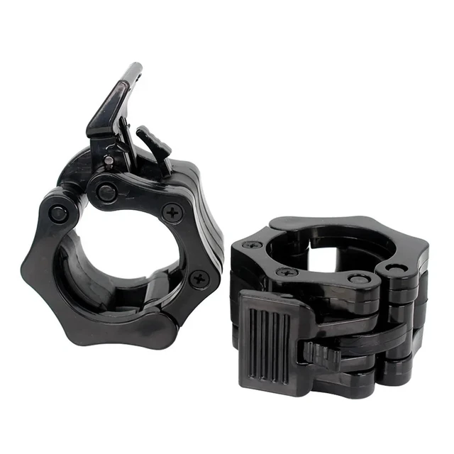 Alt view image 7 of 7 - Spinlock Barbell Collars Barbell/Dumbbell Clips Standard Bars Release Clamps
