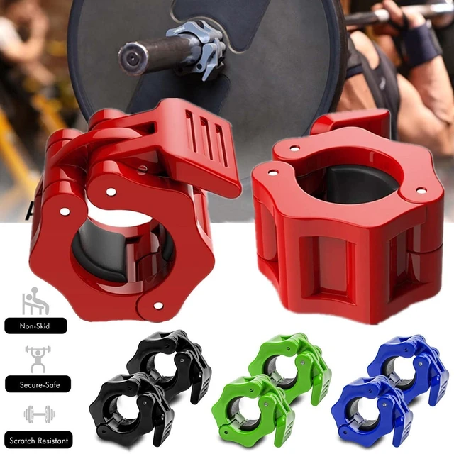 Alt view image 3 of 7 - Spinlock Barbell Collars Barbell/Dumbbell Clips Standard Bars Release Clamps