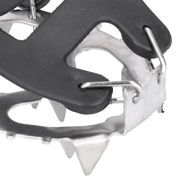 Alt view image 6 of 7 - 1 Pair 18 Teeth Crampons Fishing Snow Shoe Spiked Grips Cleats AntiSlip FF