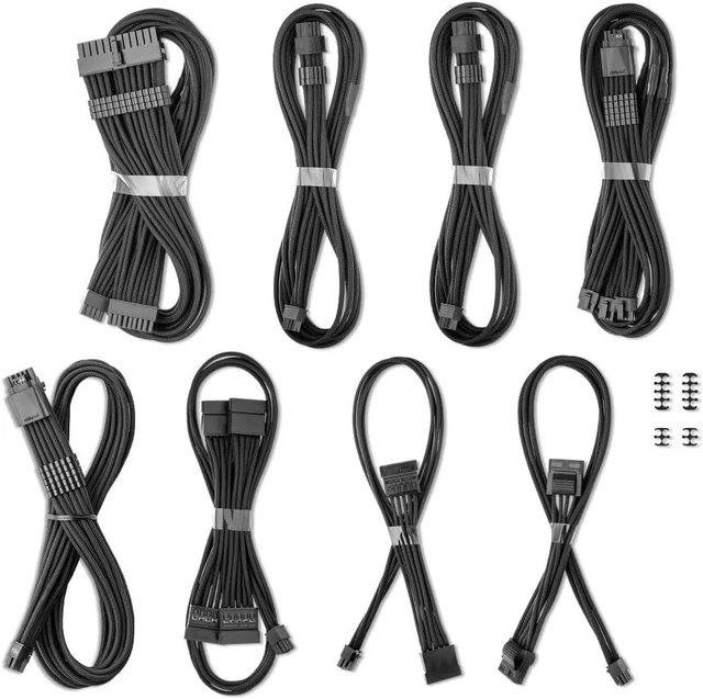 Alt view image 3 of 3 - CableMod Pro ModFlex Dual 12V-2x6 Cable Kit for ASUS/Seasonic (Black)