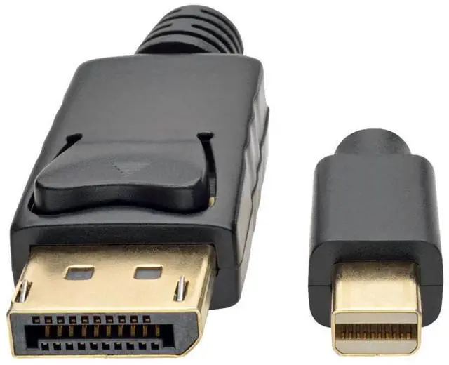 Alt view image 2 of 6 - Tripp Lite Eaton Series P583-003-BK Mini DisplayPort to DisplayPort Cable 3 ft, 4K 60Hz, DP 1.2, Gold Latching Connectors, Black, Cloud Care Pre-Configured Bundle Eligible (50 Pack)