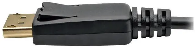 Alt view image 5 of 6 - Tripp Lite Eaton Series P583-003-BK Mini DisplayPort to DisplayPort Cable 3 ft, 4K 60Hz, DP 1.2, Gold Latching Connectors, Black, Cloud Care Pre-Configured Bundle Eligible (50 Pack)