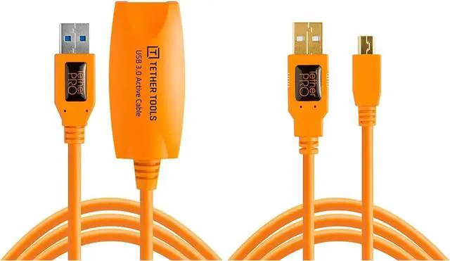 Main image of Tether Tools TetherPro USB 2.0 to Mini-B 5-Pin Cable Bundle with USB 2.0 to USB Female