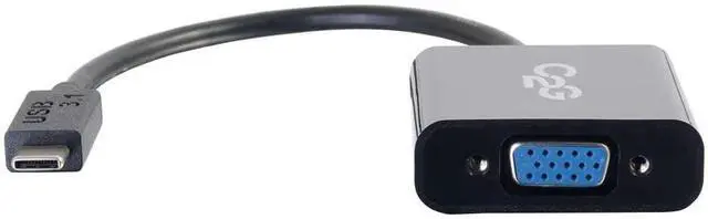 Alt view image 2 of 4 - C2G USB Adapter, Video Adapter, USB C to VGA, Black, Cables to Go 29471