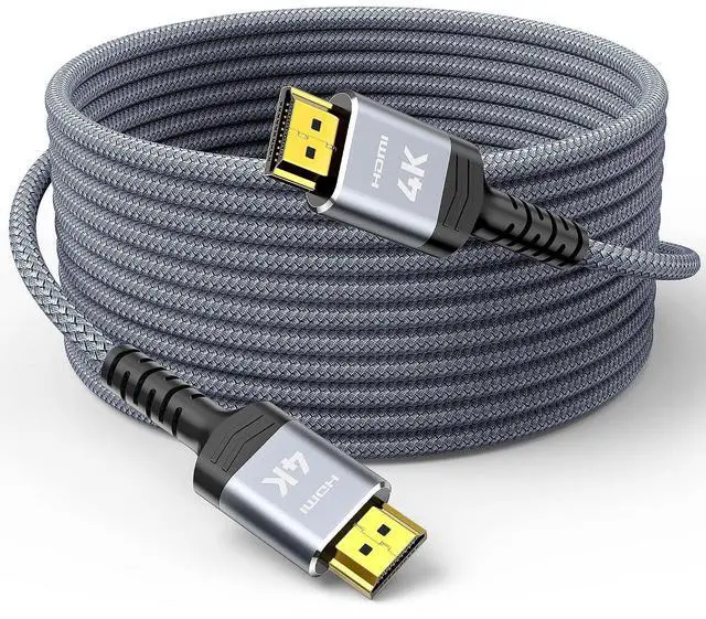 Main image of Highwings 4K Fiber Optic 65 FT HDMI Cable, 18Gbps Braided HDMI Cord, 4K HDR, HDR10, HDCP 2.2, ARC, Compatible with TV/HDTV/PS5/Blu-ray