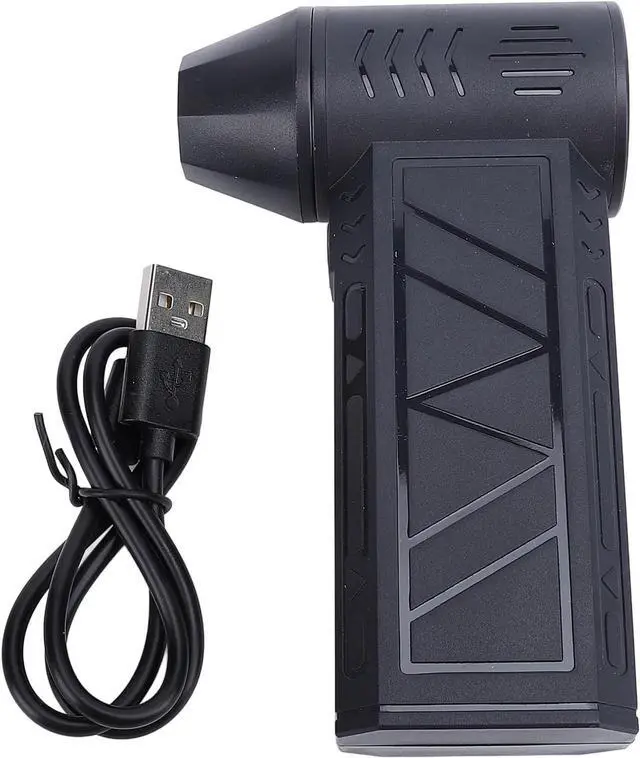 Electric Air Duster with LED Light, Handheld Electric Air Duster, 130000RPM High Speed Jet Blower for Keyboard Cleaning, Snow Blowing, Computer Dusting, Portable Turbine Fan with A