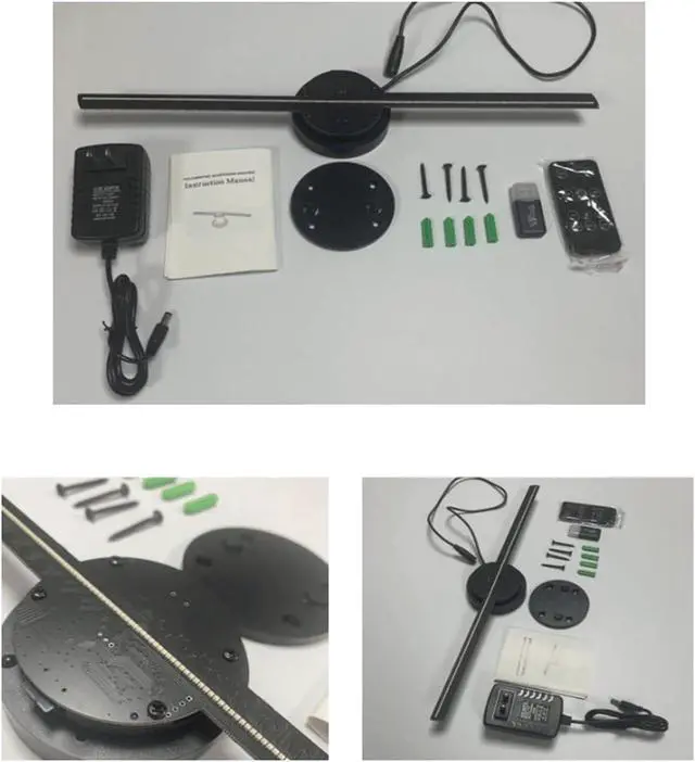 Alt view image 3 of 6 - Hologram Fan,3d Naked Eye Holographic Projector,wall Mounted Advertising Machine,for Advertising,exhibition