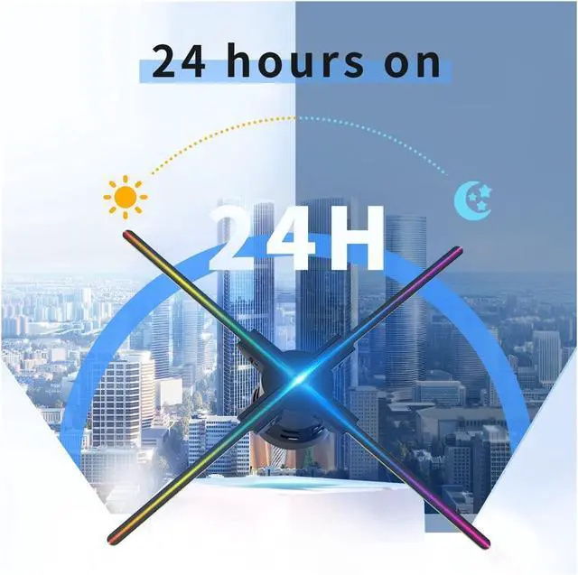 Alt view image 6 of 6 - 3d Hologram Fan,hologram Projector,wifi Led Advertising Display,support Image Video,for Trade Show Exhibition