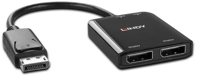 Alt view image 3 of 3 - LINDY 2 Port DisplayPort 1.2 MST Hub