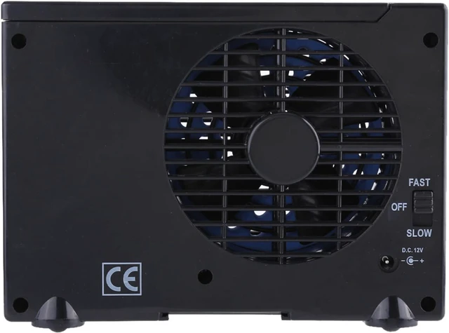 Alt view image 2 of 7 - Diydeg Mini Car Air Air Fan with Adjustable Speeds Switch Simple Installation of Portable Evaporation Car Cooling Fan Office House Travel Evaporation Cooling, Low Energy Consumption with Low Energy