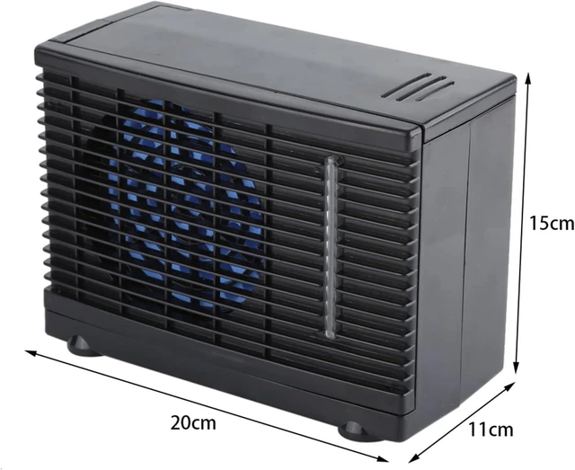 Alt view image 5 of 7 - Diydeg Mini Car Air Air Fan with Adjustable Speeds Switch Simple Installation of Portable Evaporation Car Cooling Fan Office House Travel Evaporation Cooling, Low Energy Consumption with Low Energy