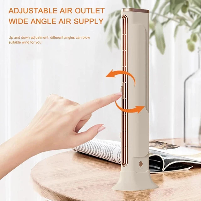 Alt view image 7 of 7 - Table Fan with USB Charging and 3 Speed Options, Office Cooling ABS Texture for Quiet and Effective Cooling