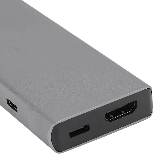 Alt view image 7 of 7 - Type C Hub Versatile Aluminum Alloy 8 in 1 USB C Docking Station for