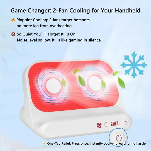 Alt view image 2 of 7 - 8-in-1 Docking Station for Steam/Switch/ROG Ally/MSI Claw/Legion Go, Dual Cooling Fan Steam Deck Dock with HDMI 4K@60Hz, 1000Mbps Ethernet, USB-A 3.0 and 100W Charge
