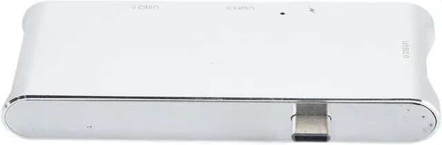 Alt view image 2 of 7 - 6 in 1 Type C Hub, USB C Docking Station, Aluminum Alloy Multiport Adapter with PD Fast Charging, USB 30., Card Reader for OS X OS Devices