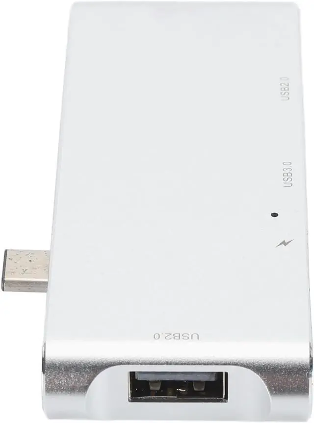 Alt view image 5 of 7 - 6 in 1 Type C Hub, USB C Docking Station, Aluminum Alloy Multiport Adapter with PD Fast Charging, USB 30., Card Reader for OS X OS Devices