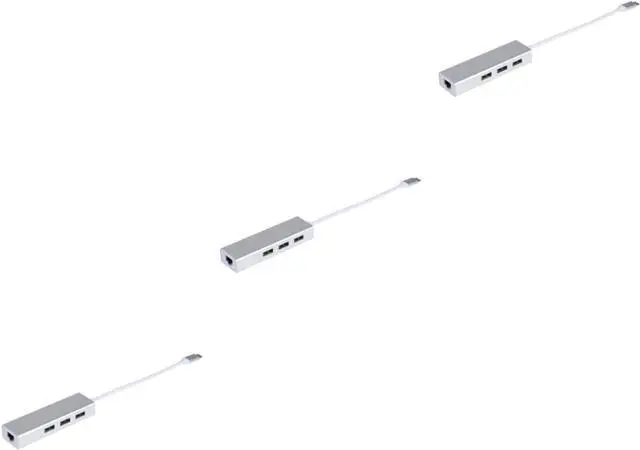 Main image of jojofuny 3pcs Ports USB Type-c Data Hub Ethernet Adapter for Pc Laptop Portable USB Hub for Tv Use