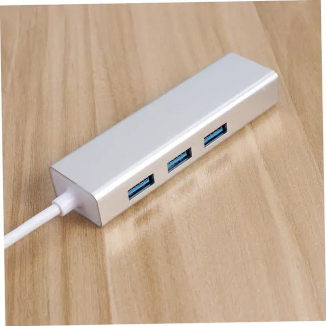 Alt view image 6 of 7 - jojofuny 3pcs Ports USB Type-c Data Hub Ethernet Adapter for Pc Laptop Portable USB Hub for Tv Use