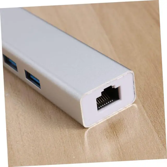 Alt view image 2 of 7 - jojofuny 3pcs Ports USB Type-c Data Hub Ethernet Adapter for Pc Laptop Portable USB Hub for Tv Use