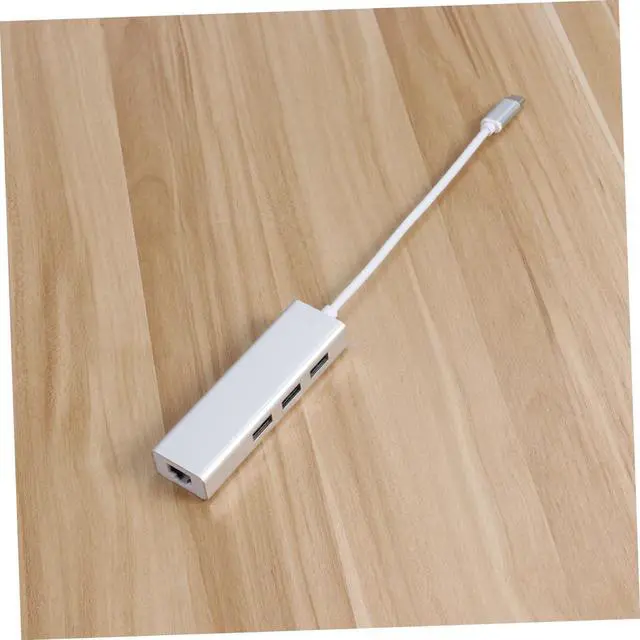 Alt view image 4 of 7 - jojofuny 3pcs Ports USB Type-c Data Hub Ethernet Adapter for Pc Laptop Portable USB Hub for Tv Use