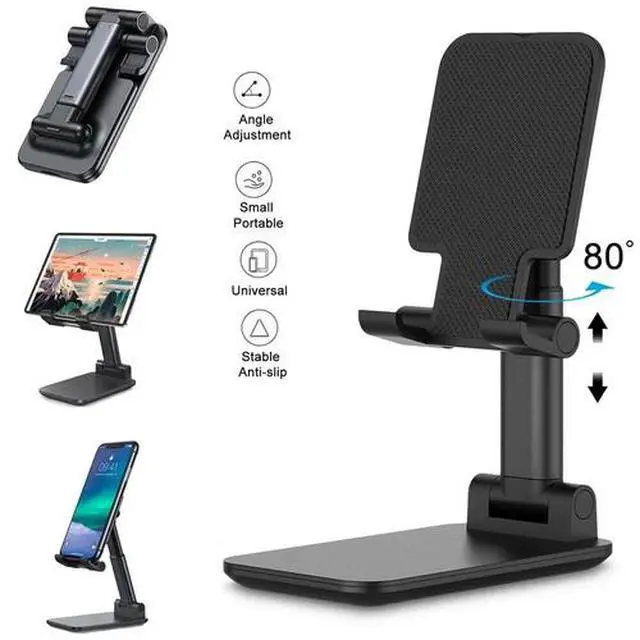 Alt view image 3 of 7 - Adjustable Cell Phone Tablet Desktop Stand Desk Holder Mount Cradle iphone ipad