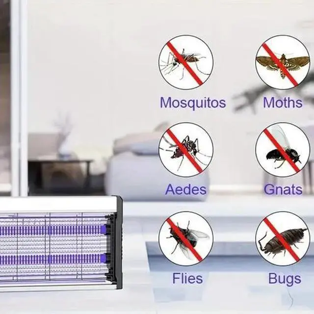 Alt view image 2 of 6 - Electric Bug Zapper UV Mosquito Fly Trap Indoor Outdoor Chemical-Free