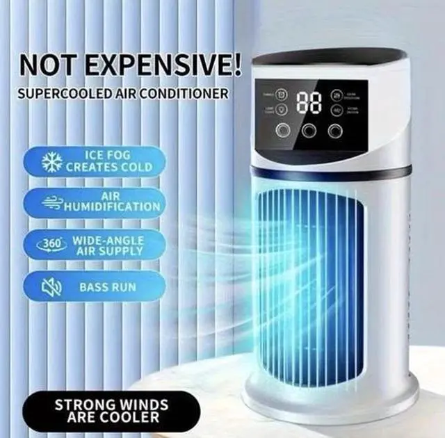 Main image of 3-in-1 multi-functional device: portable air conditioner, humidifier, ambient