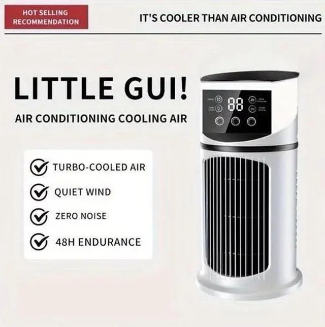Alt view image 2 of 6 - 3-in-1 multi-functional device: portable air conditioner, humidifier, ambient