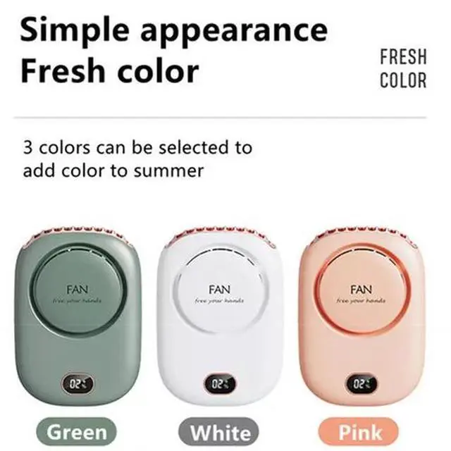 Alt view image 4 of 7 - USB Portable Hanging Mini Electric Air Conditioner Neck Fan Cooling Air Cooler
