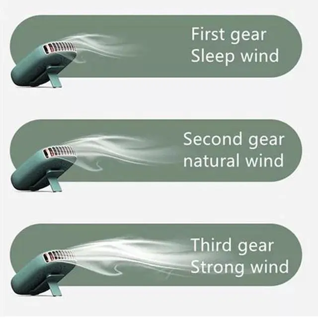 Alt view image 7 of 7 - USB Portable Hanging Mini Electric Air Conditioner Neck Fan Cooling Air Cooler