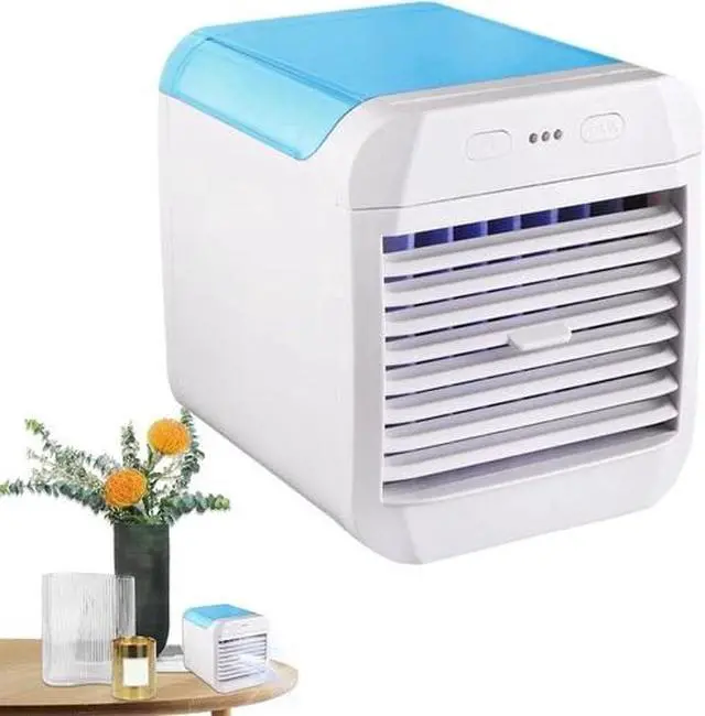 Alt view image 3 of 6 - Portable Air Conditioner Fan, USB Powered Air Cooler, Humidifier, Personal Mini