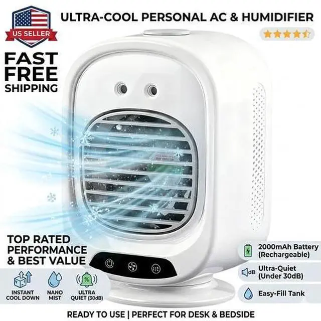 Main image of Portable Air Conditioner, Evaporative Air Cooler Cooling Fan for Home Office Car