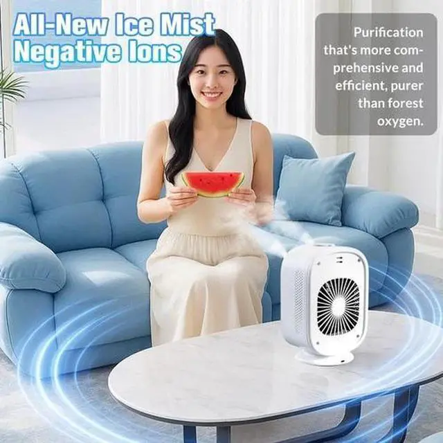 Alt view image 4 of 7 - Portable Air Conditioner, Evaporative Air Cooler Cooling Fan for Home Office Car