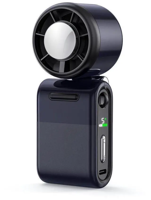 Alt view image 2 of 7 - Mini Portable Handheld Turbo Fan Small but Mighty, Whisper-Quiet, Long-Lasting