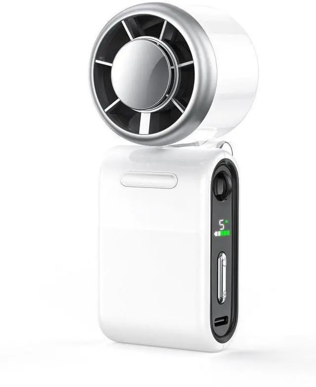 Alt view image 3 of 7 - Mini Portable Handheld Turbo Fan Small but Mighty, Whisper-Quiet, Long-Lasting
