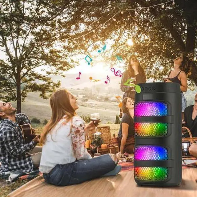 Alt view image 7 of 7 - 3000W Portable Bluetooth Speaker Subwoofer Heavy Bass Stereo Sound System Party
