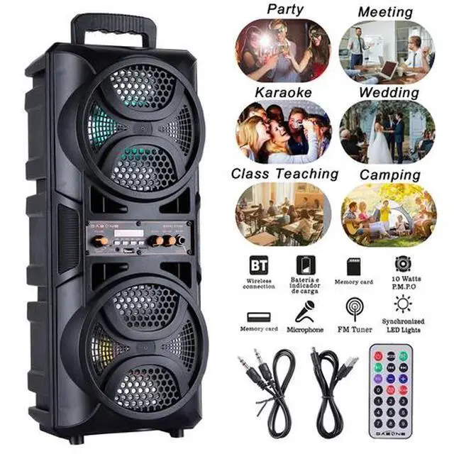 Alt view image 4 of 7 - 3000W Wireless Bluetooth Speaker Outdoor Party Sound System Heavy Bass Subwoofer