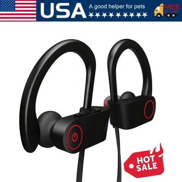 Main image of Waterproof Bluetooth 5.0 Earbuds Stereo Sport Wireless Headphones in Ear Headset