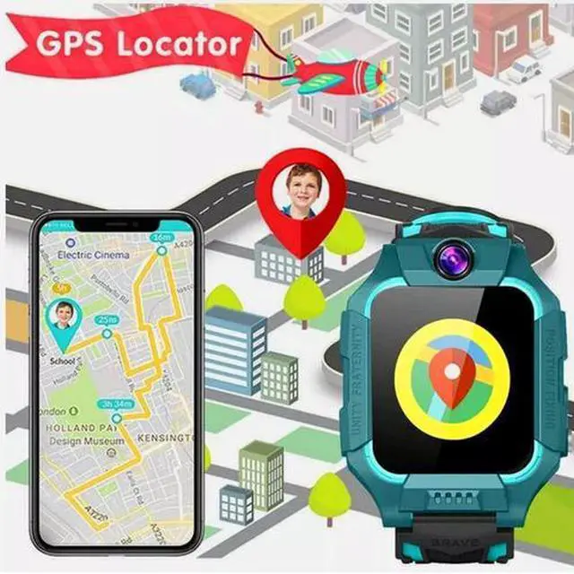 Alt view image 7 of 7 - Children Smart Watch Camera GPS Tracker SOS Call Phone Watches For Boys Girls