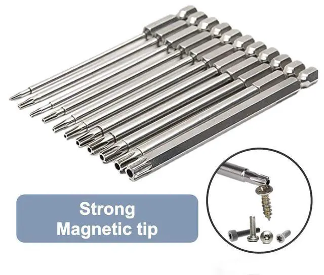 Alt view image 6 of 7 - 11-Piece Shark Vacuum Screwdriver Security Bit Set, S2 Steel Magnetic Security Screwdriver Set 3 Inch Star Driver Bit Set Screwdriver for Shark Vacuum T6-T40 (75mm Length)
