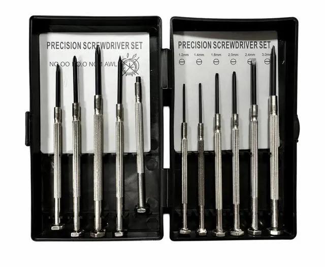 Main image of 11 Pcs Small Precision Screwdriver Set, Tiny Screwdriver Set, Mini Screw Driver Kit with Slotted and Phillips Heads, Ideal for Watch, Eyeglasses, Toys, Electronics, Computer Repair