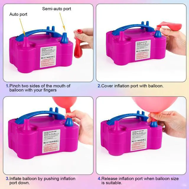 Alt view image 3 of 7 - Motorenbau Electric Balloon Pump with Dual Nozzle